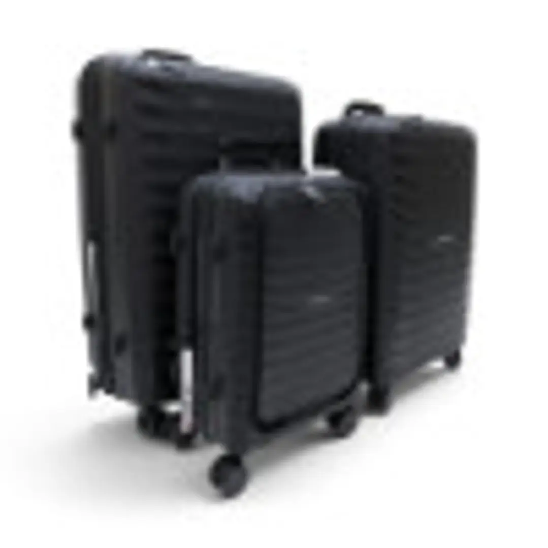 Set De 3 Maletas Swissbrand Askar 2.0-Negro 2