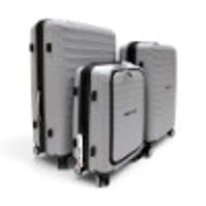 Set De 3 Maletas Swissbrand Askar 2.0-Gris Claro 2