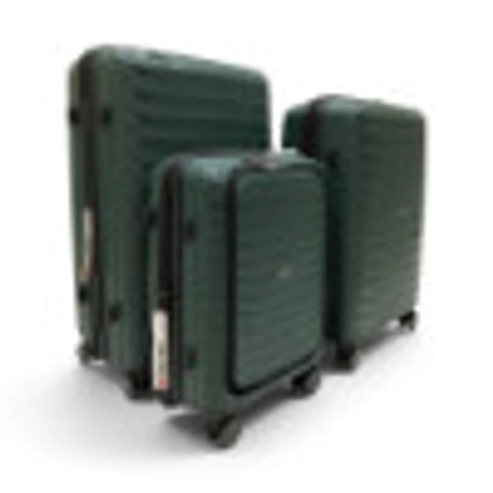 Set De 3 Maletas Swissbrand Askar 2.0-Verde Oscuro 2
