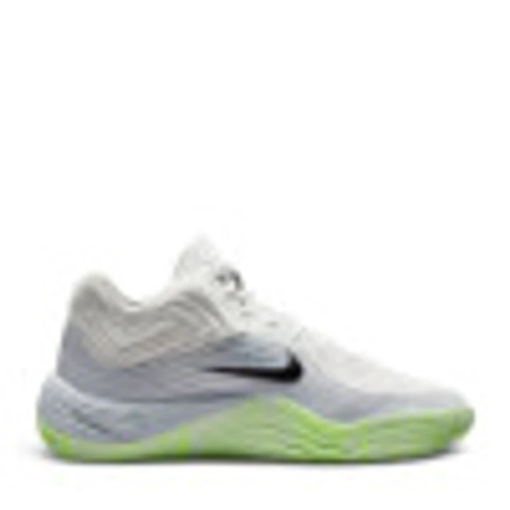 Tenis Nike Precision 8 Mid Hombre-Blanco/Gris 10