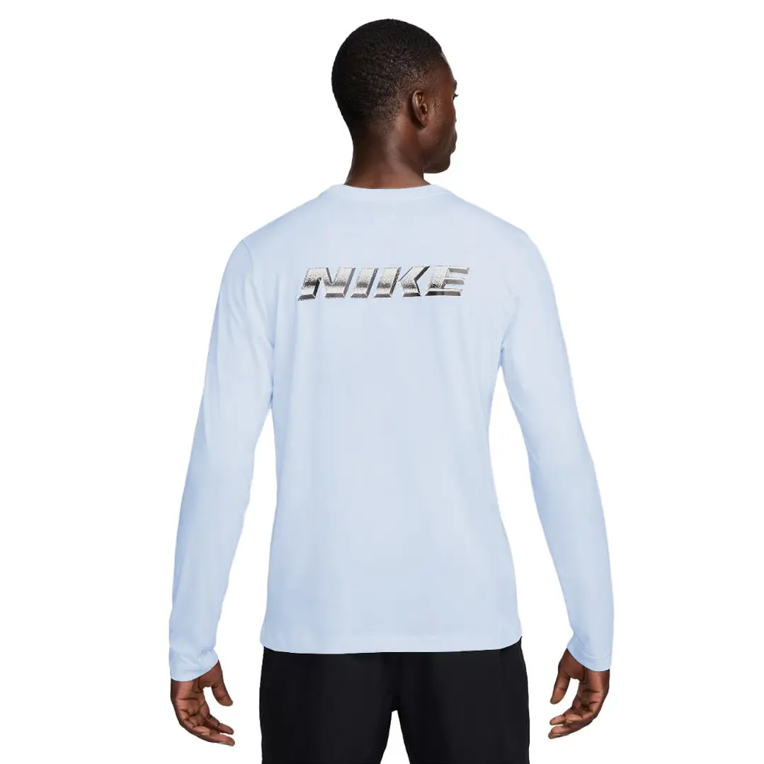 Camiseta Manga Larga Nike Club Hombre-Azul Claro 2