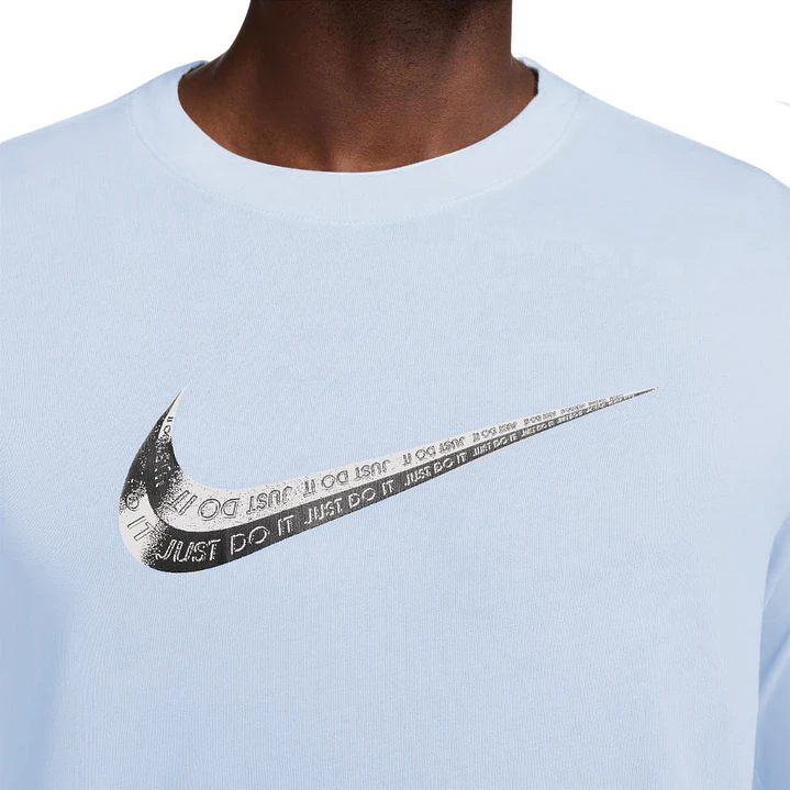 Camiseta Manga Larga Nike Club Hombre-Azul Claro 4