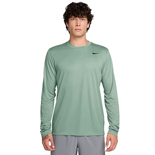Camiseta Nike M Df Tee Std Ls Flex Hombre-Verde