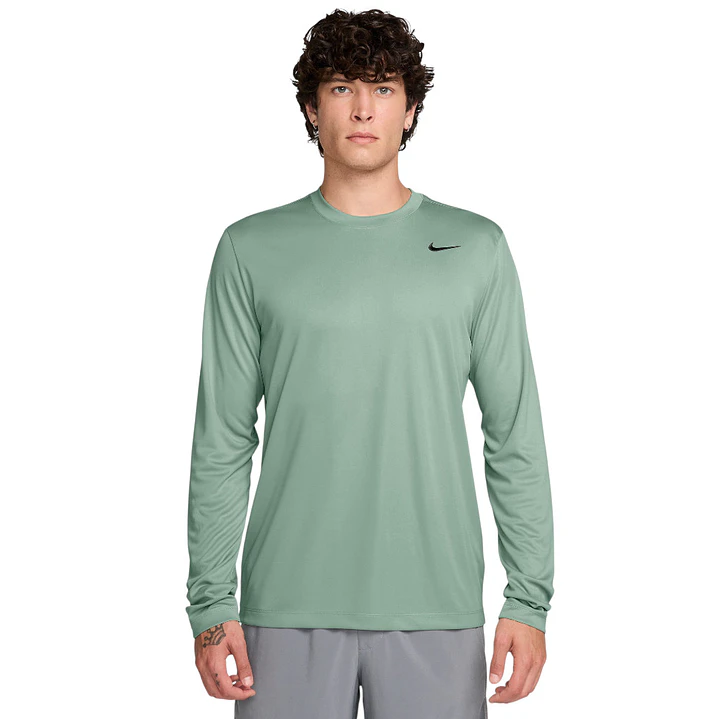 Camiseta Nike M Df Tee Std Ls Flex Hombre-Verde 1