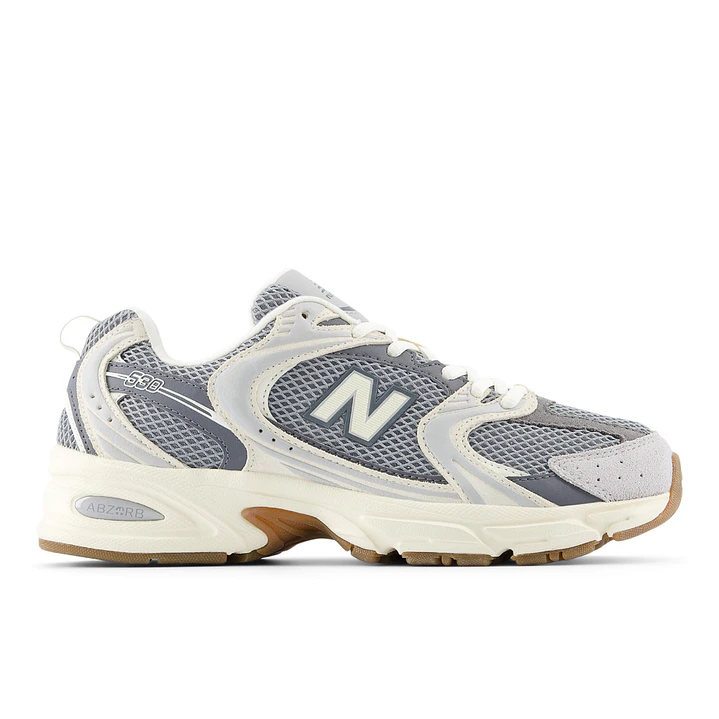 Tenis New Balance 530 Mujer-Blanco/Gris Oscuro 1