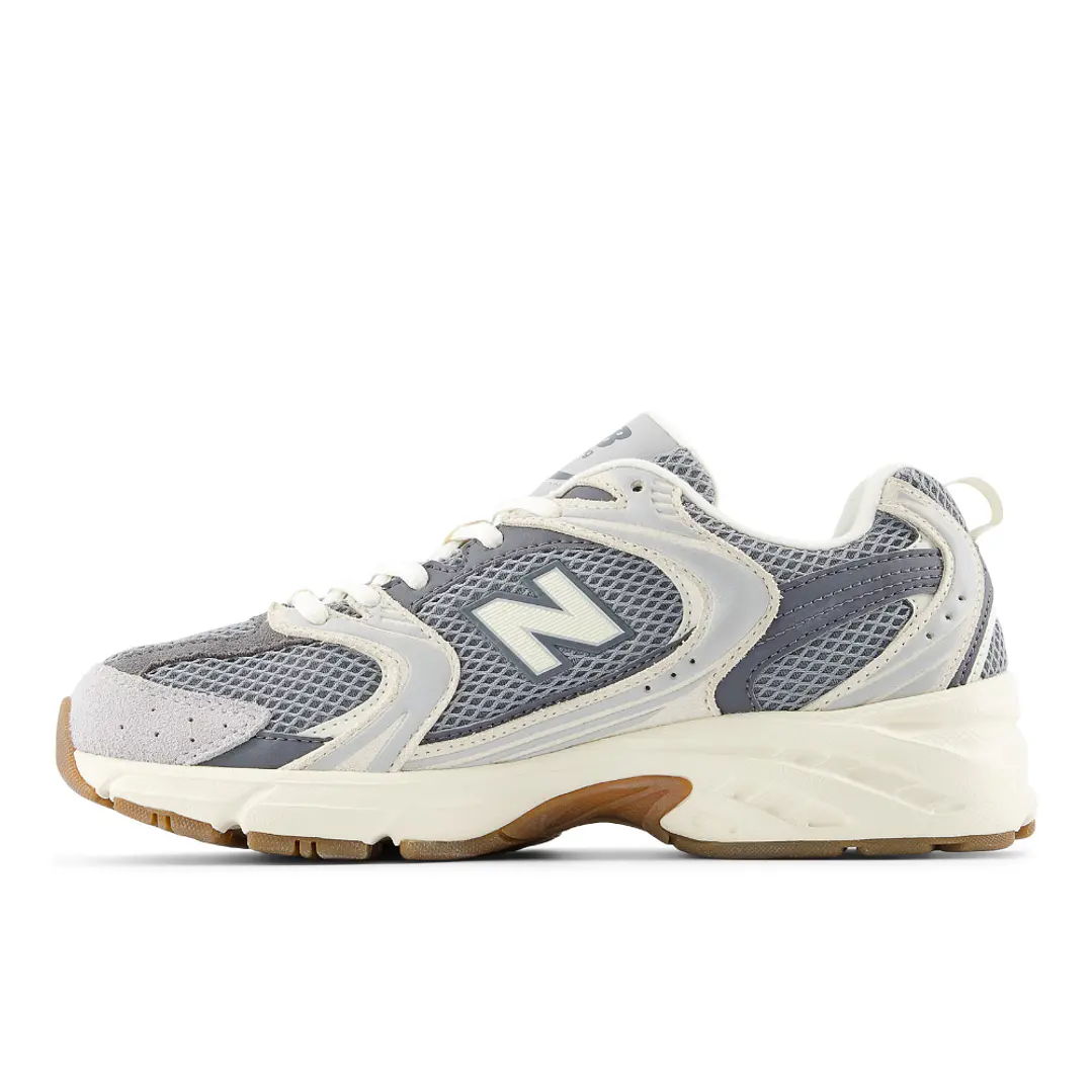 Tenis New Balance 530 Mujer-Blanco/Gris Oscuro 3