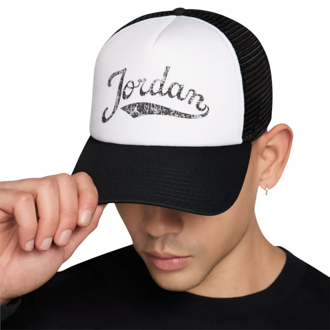 Gorra Nike Jordan Rise Hombre-Blanco/Negro 5
