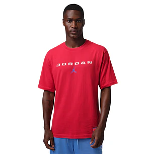 Camiseta Nike Jordan Brooklyn Hombre-Rojo