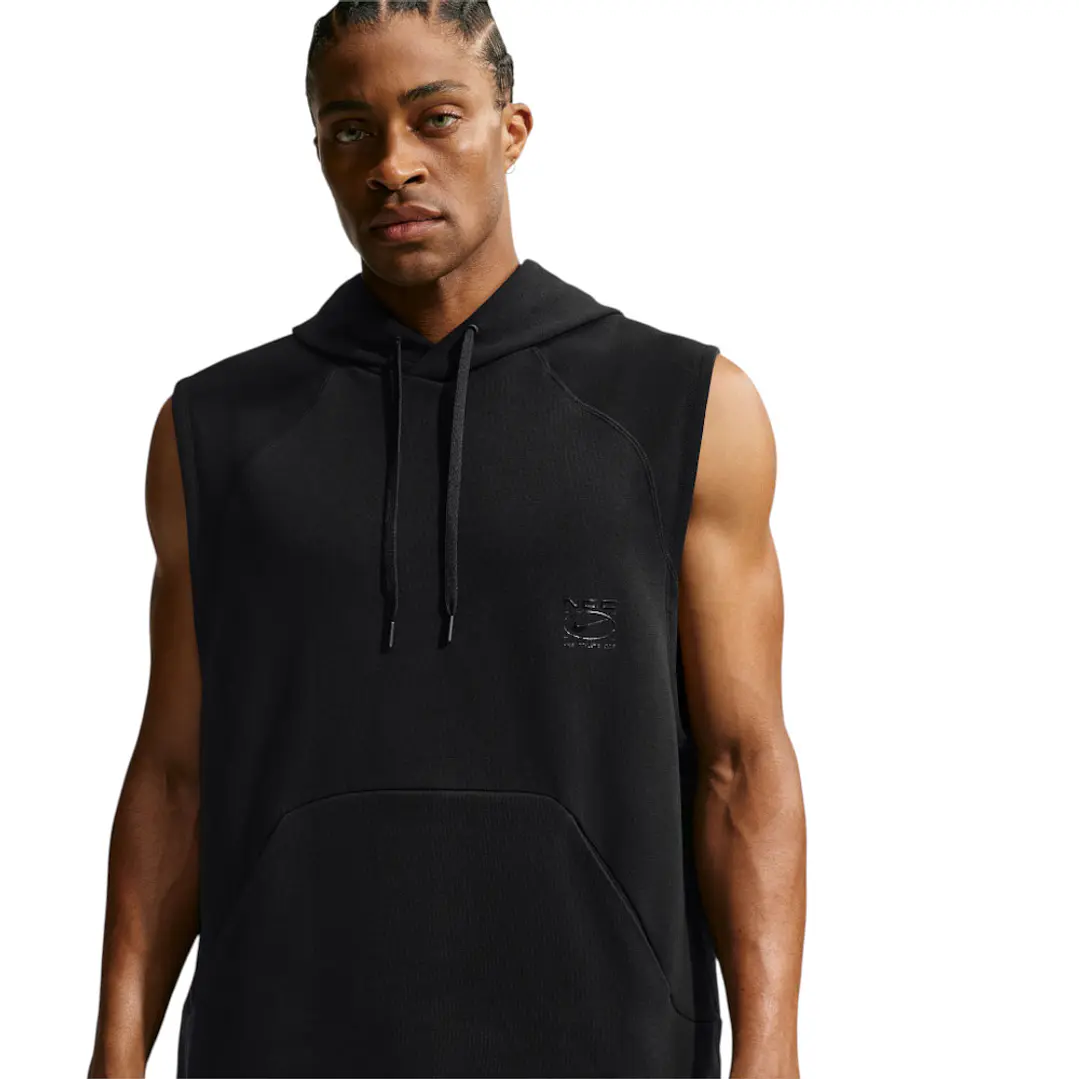 Hoodie Sin Mangas Nike Nac Hombre-Negro 1