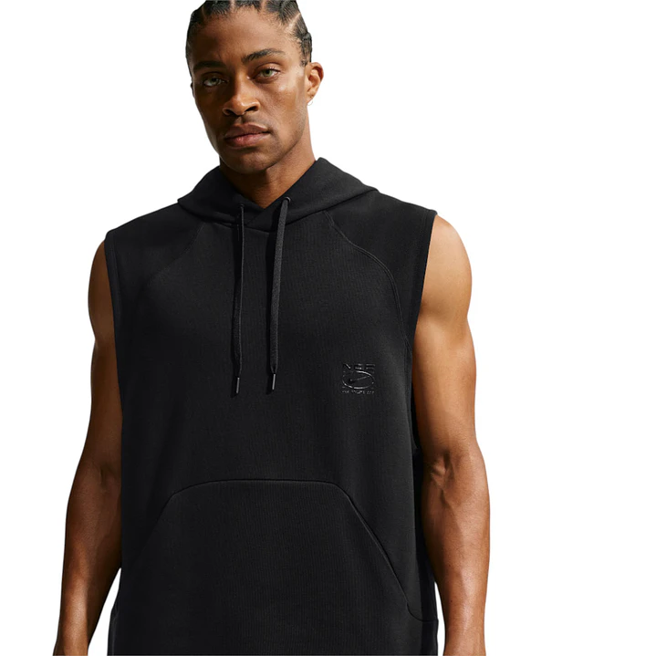 Hoodie Sin Mangas Nike Nac Hombre-Negro 1