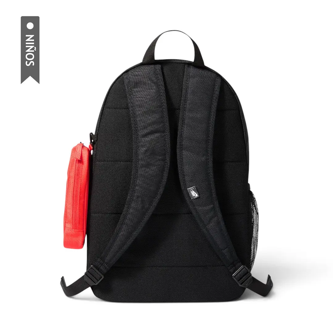 Morral Nike Elemental 20L Niño-Negro/Naranja 2