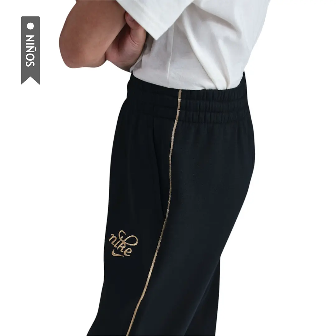 Pantalon Nike Sportswear Club Fleece Niña-Negro 2