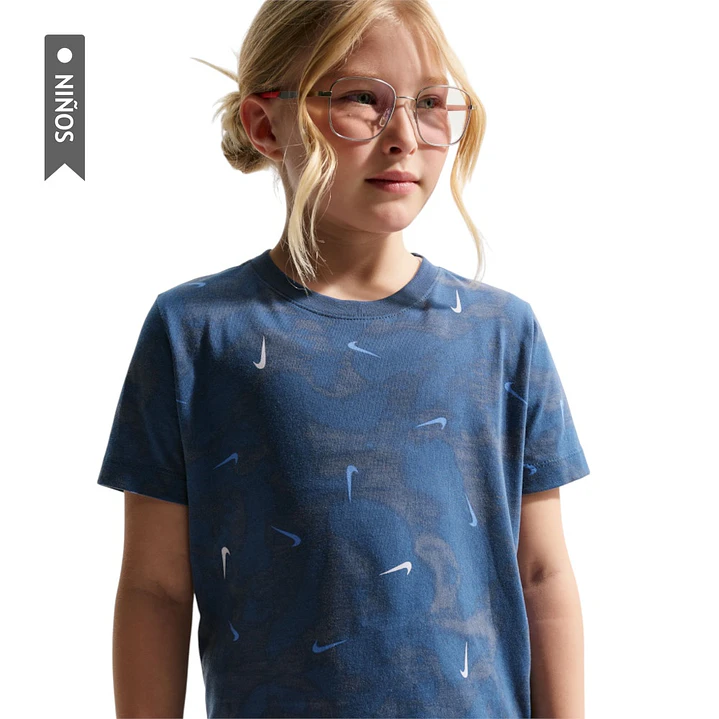 Camiseta Nike Sportswear Niño-Azul 3