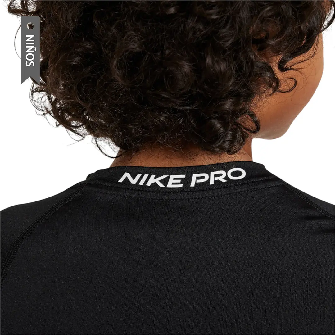 Camiseta Nike Pro Niño-Negro 2