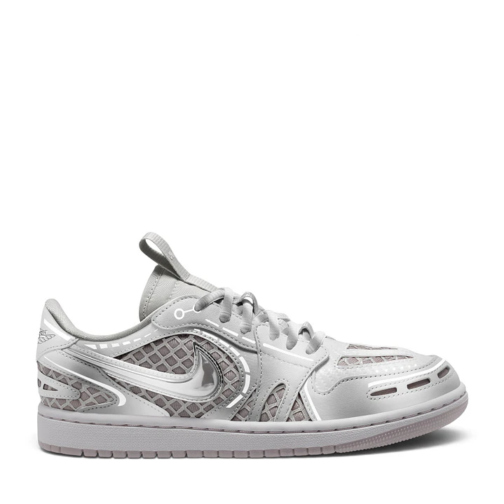 Tenis Nike Air Jordan 1 Low Method Mujer-Plateado 1