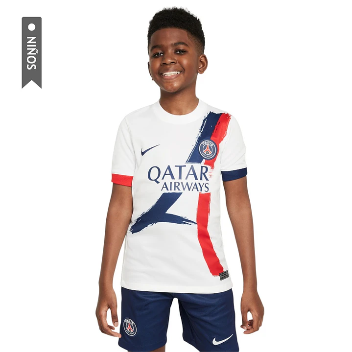Camiseta Nike Paris Saint-Germain 2025/26 Niño-Blanco 3