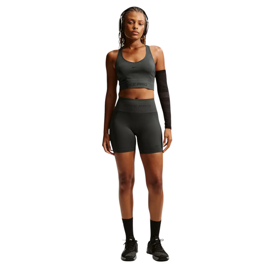 Top Nike Pro Seamless Mujer-Gris 4