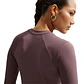 Camiseta Manga Larga Nike Chill Knit Mujer-Vinotinto - Miniatura 2