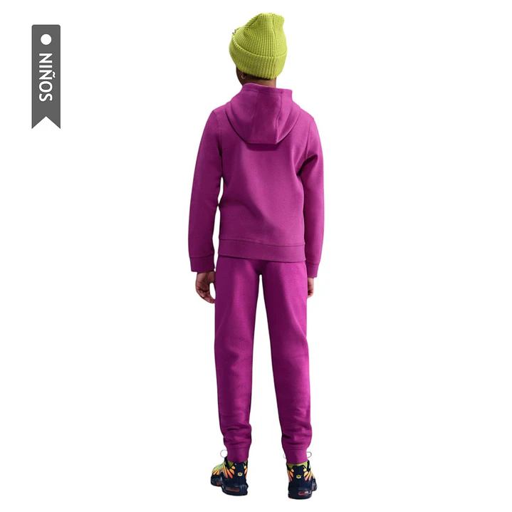 Pantalon Nike Sportswear Club Fleece Niña-Fucsia 5