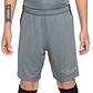 Pantaloneta Nike Academy Niño-Gris/Verde - Miniatura 1