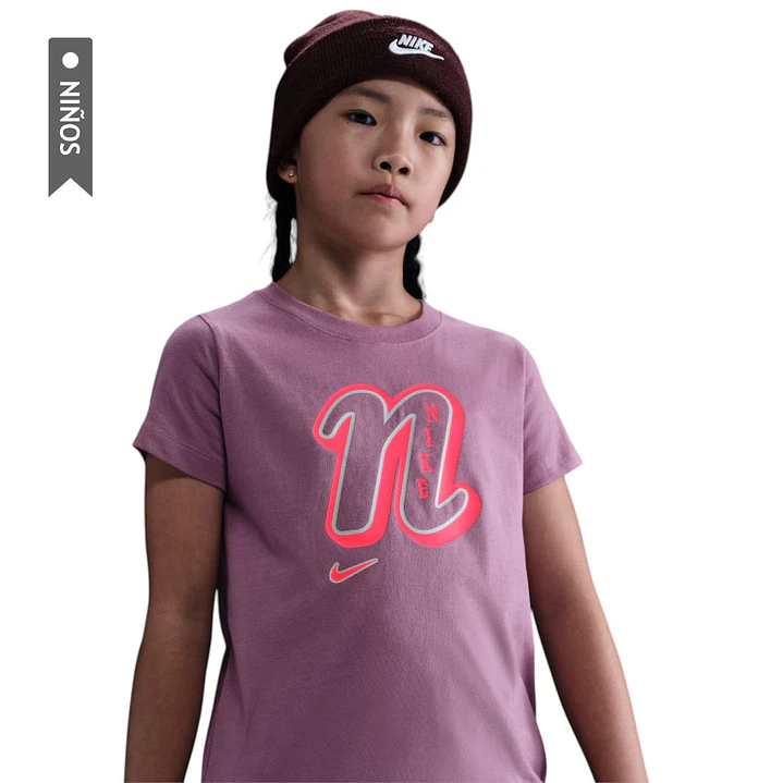 Camiseta Nike Sportwear Graphic Star Fs Niño-Morado 1