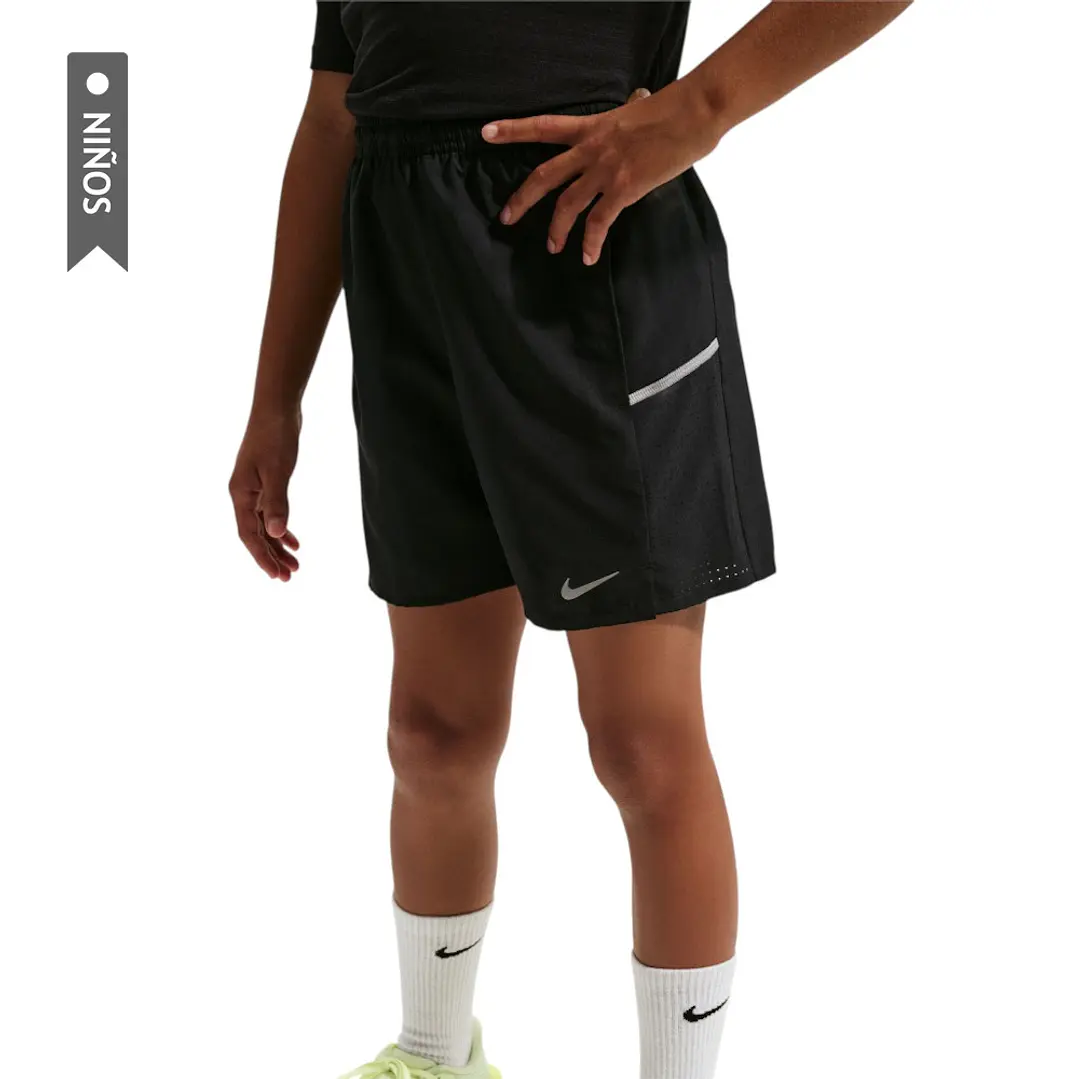 Pantaloneta Nike Miler Niño-Negro 1