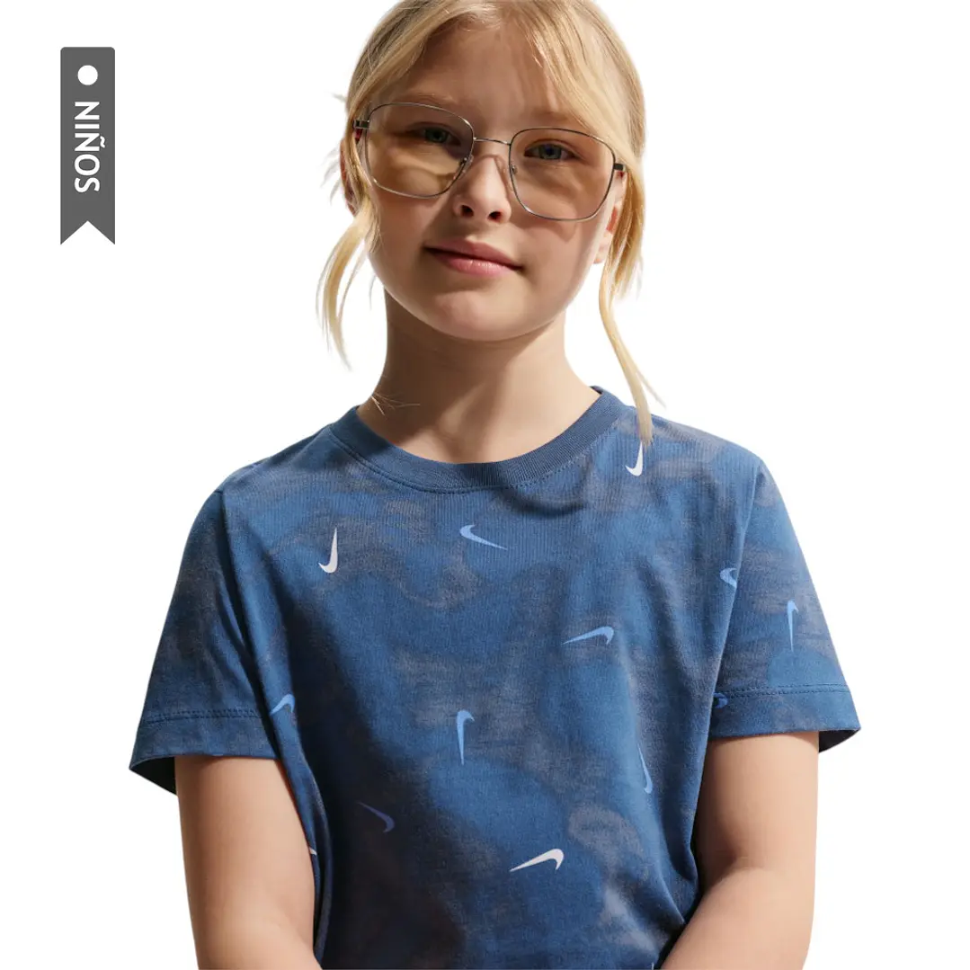 Camiseta Nike Sportswear Niño-Azul 1
