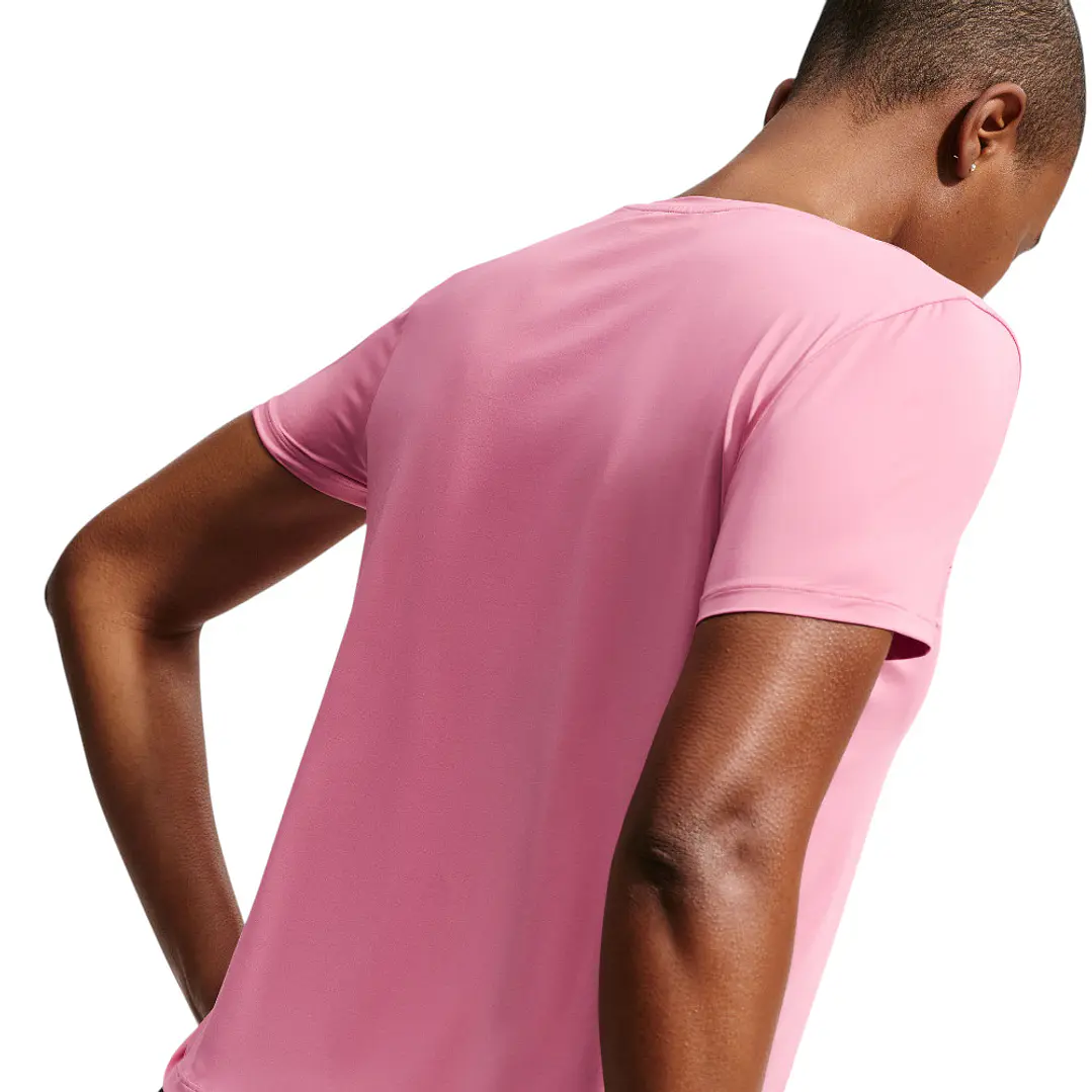 Camiseta Nike W One Classic Df Ss Top Mujer-Rosa 2