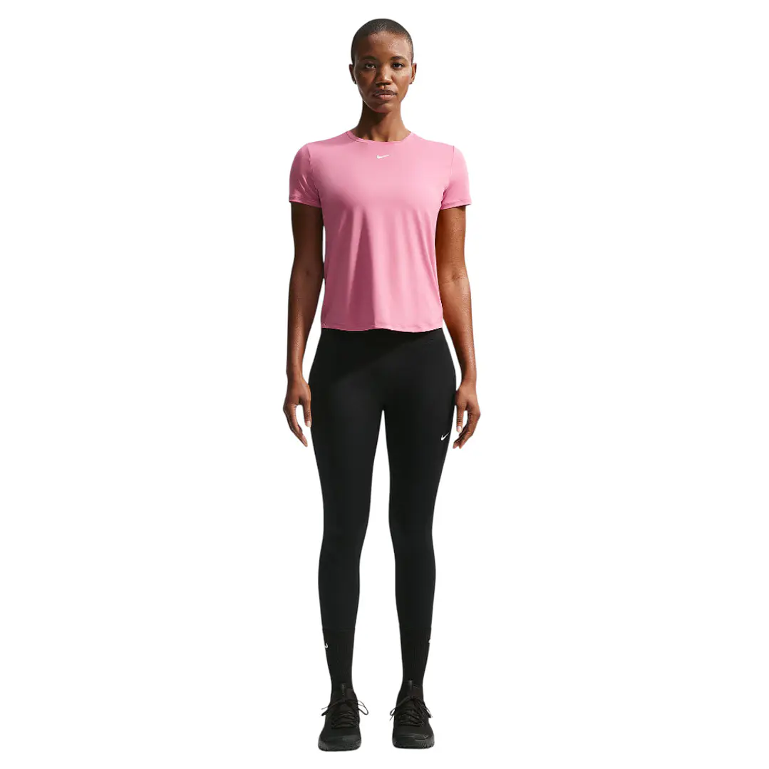 Camiseta Nike W One Classic Df Ss Top Mujer-Rosa 3