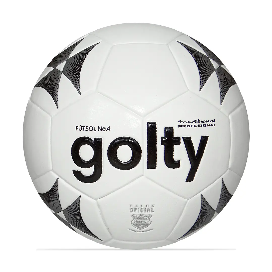 Balon Golty Futbol Prof Traditional #4-Blanco/ Negro 1
