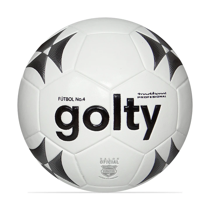 Balon Golty Futbol Prof Traditional #4-Blanco/ Negro 1