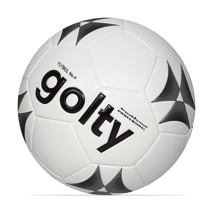 Balon Golty Futbol Prof Traditional #4-Blanco/ Negro 2