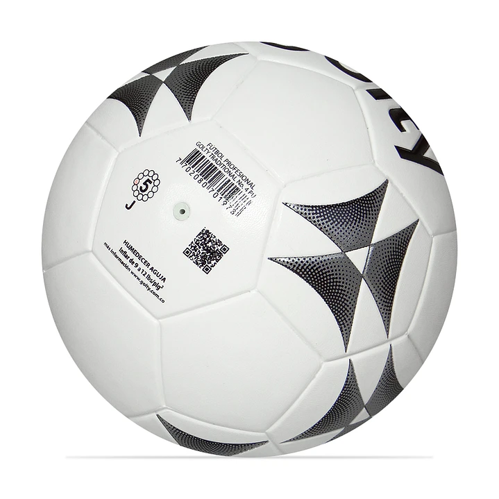 Balon Golty Futbol Prof Traditional #4-Blanco/ Negro 4