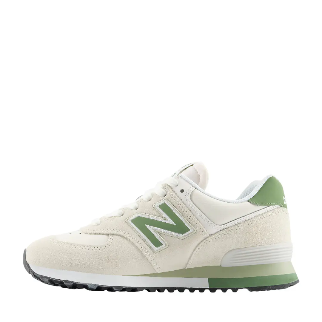 Tenis New Balance 574 Hombre-Beige/Verde 3