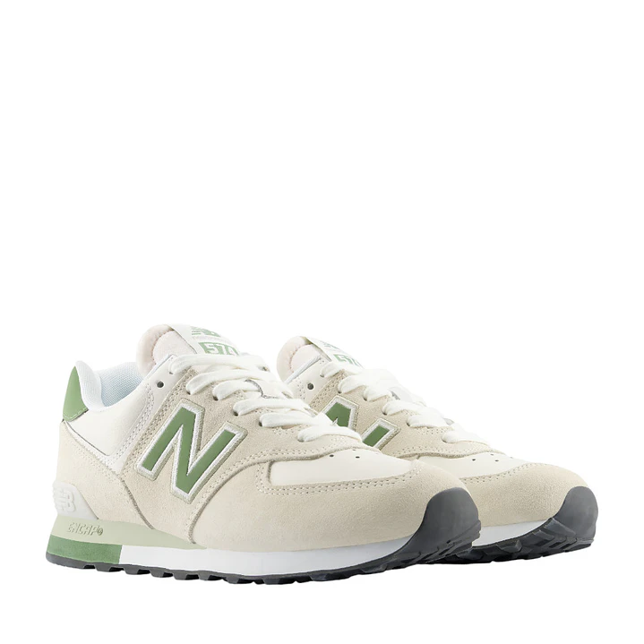 Tenis New Balance 574 Hombre-Beige/Verde 4
