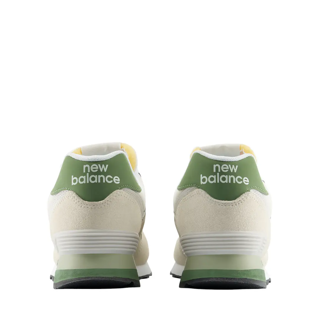 Tenis New Balance 574 Hombre-Beige/Verde 5