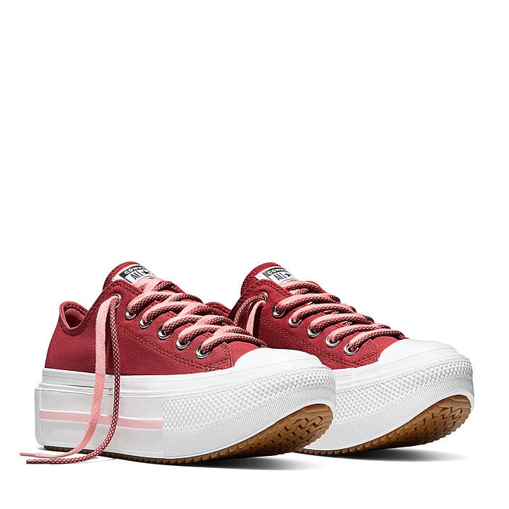 Tenis Converse Ctas Lift Double Stack Mujer-Rojo 4
