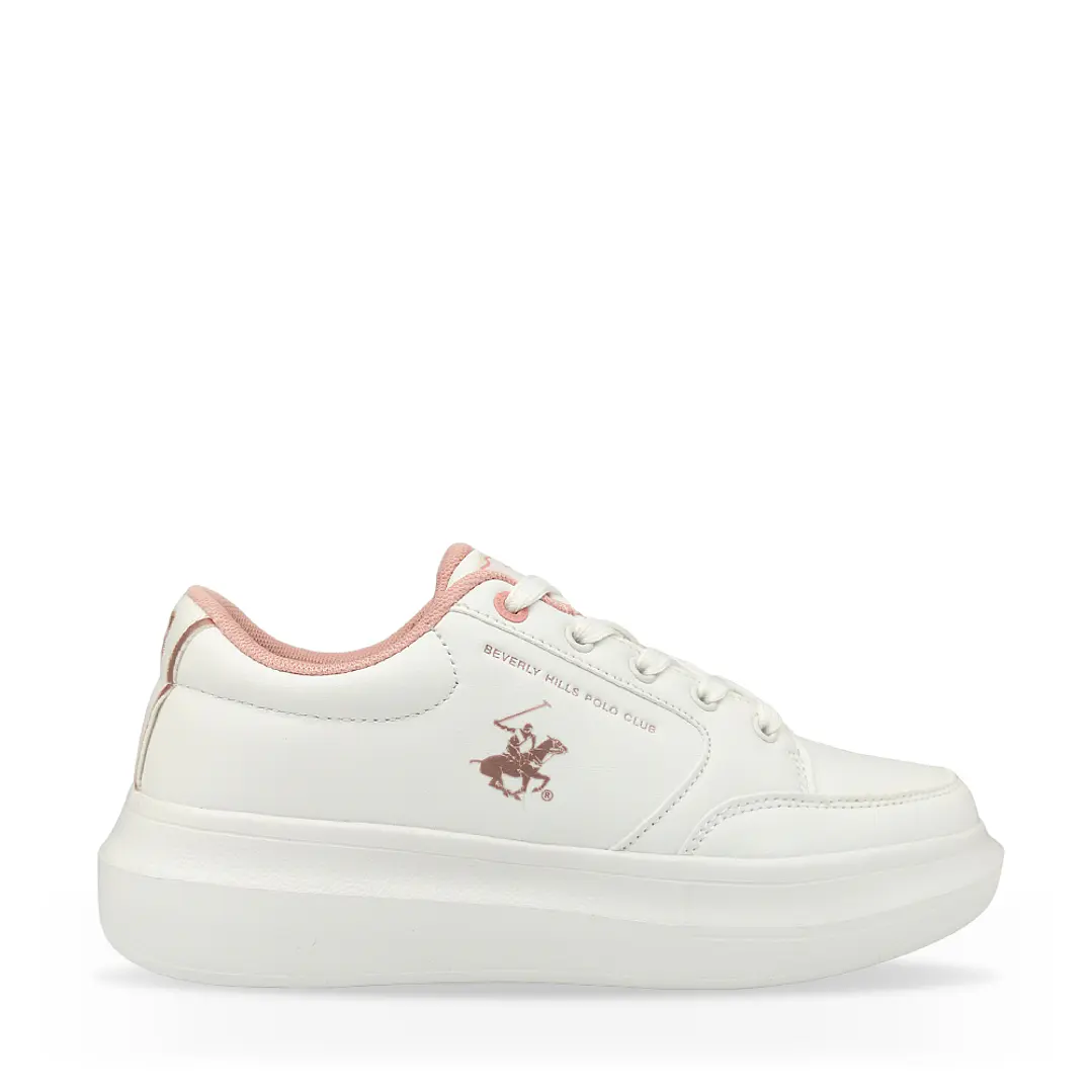 Tenis Beverly Hills Polo Club Drecy Mujer-Blanco/Rosa 1