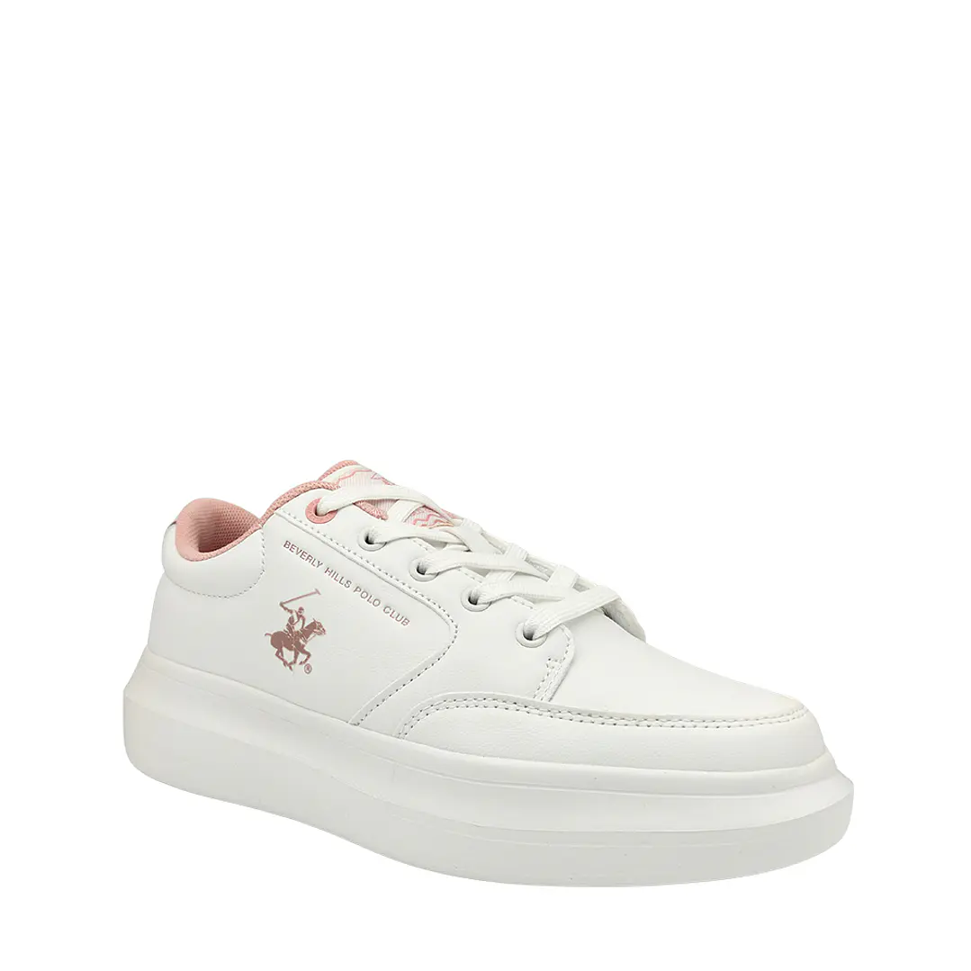 Tenis Beverly Hills Polo Club Drecy Mujer-Blanco/Rosa 4