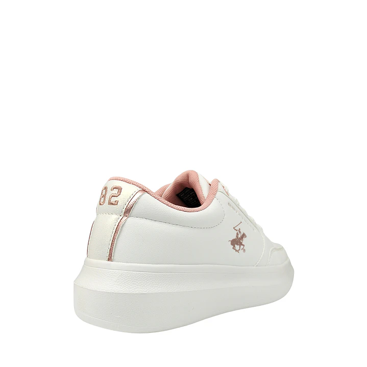 Tenis Beverly Hills Polo Club Drecy Mujer-Blanco/Rosa 5