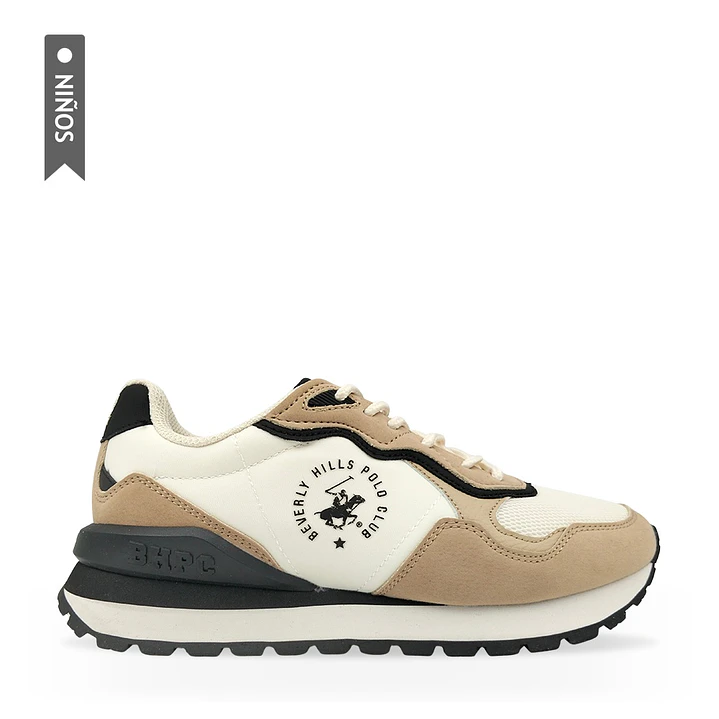 Tenis Beverly Hills Polo Club Dumond Niño-Beige 1