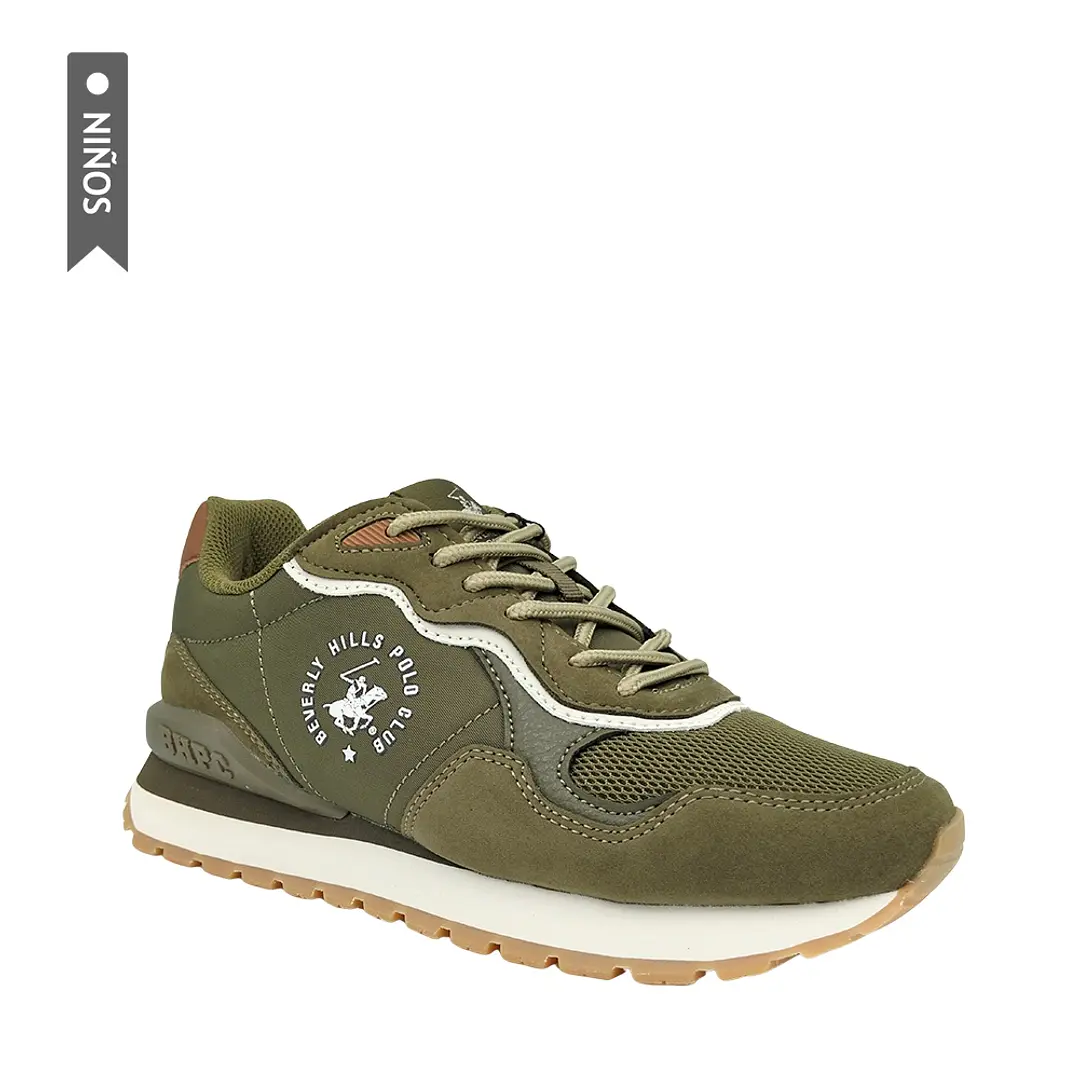 Tenis Beverly Hills Polo Club Dumond Niño-Gris 4