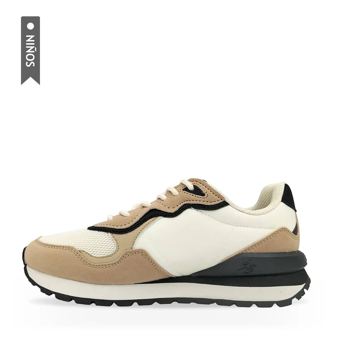Tenis Beverly Hills Polo Club Dumond Niño-Beige 3