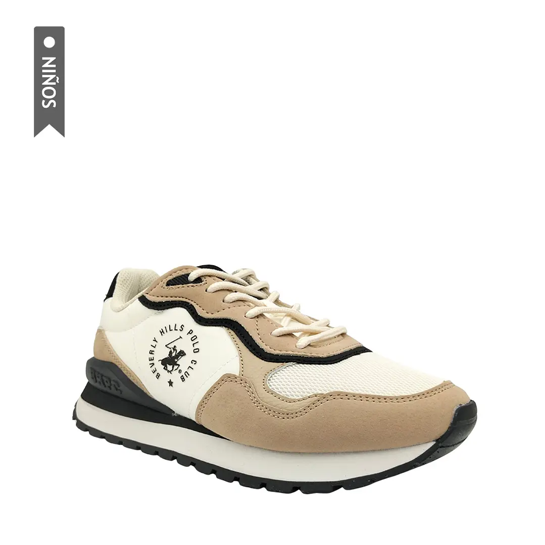 Tenis Beverly Hills Polo Club Dumond Niño-Beige 4
