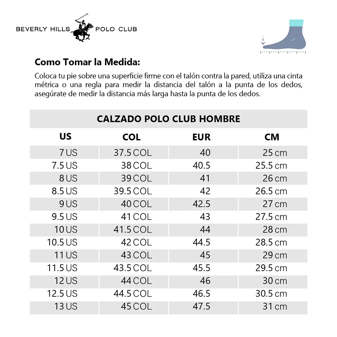 Tenis Beverly Hills Polo Club Richy Hombre-Blanco 2