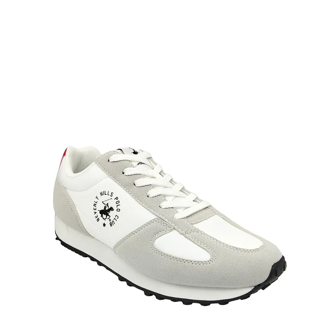 Tenis Beverly Hills Polo Club Faster Hombre-Blanco/Gris 4