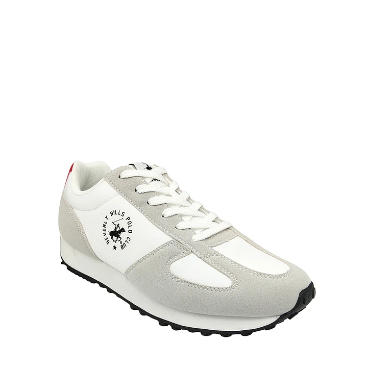Tenis Beverly Hills Polo Club Faster Hombre-Blanco/Gris 4