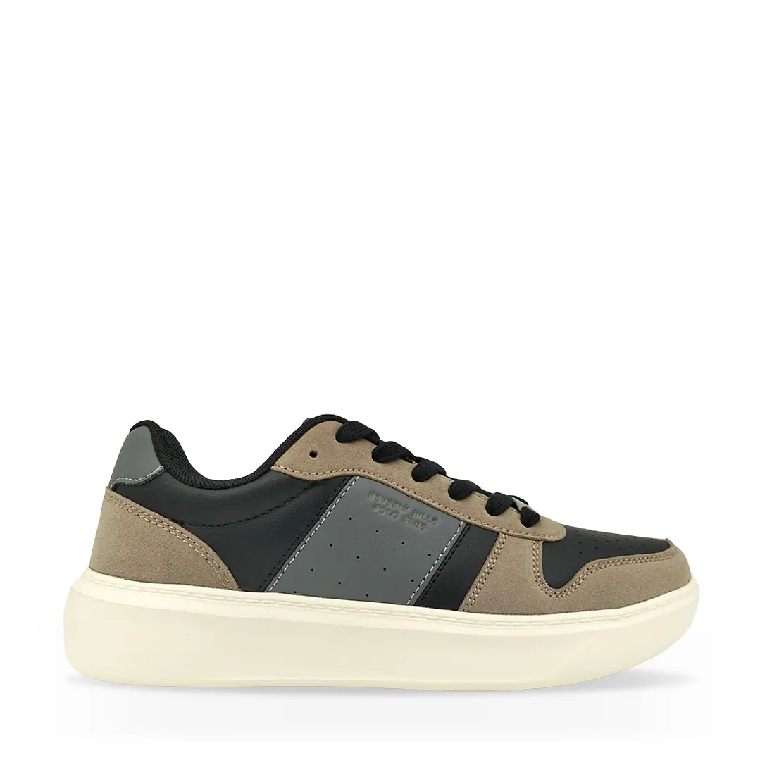 Tenis Beverly Hills Polo Club Sole Hombre-Negro/Café 1
