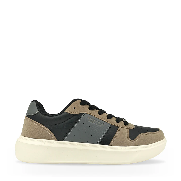 Tenis Beverly Hills Polo Club Sole Hombre-Negro/Café 1