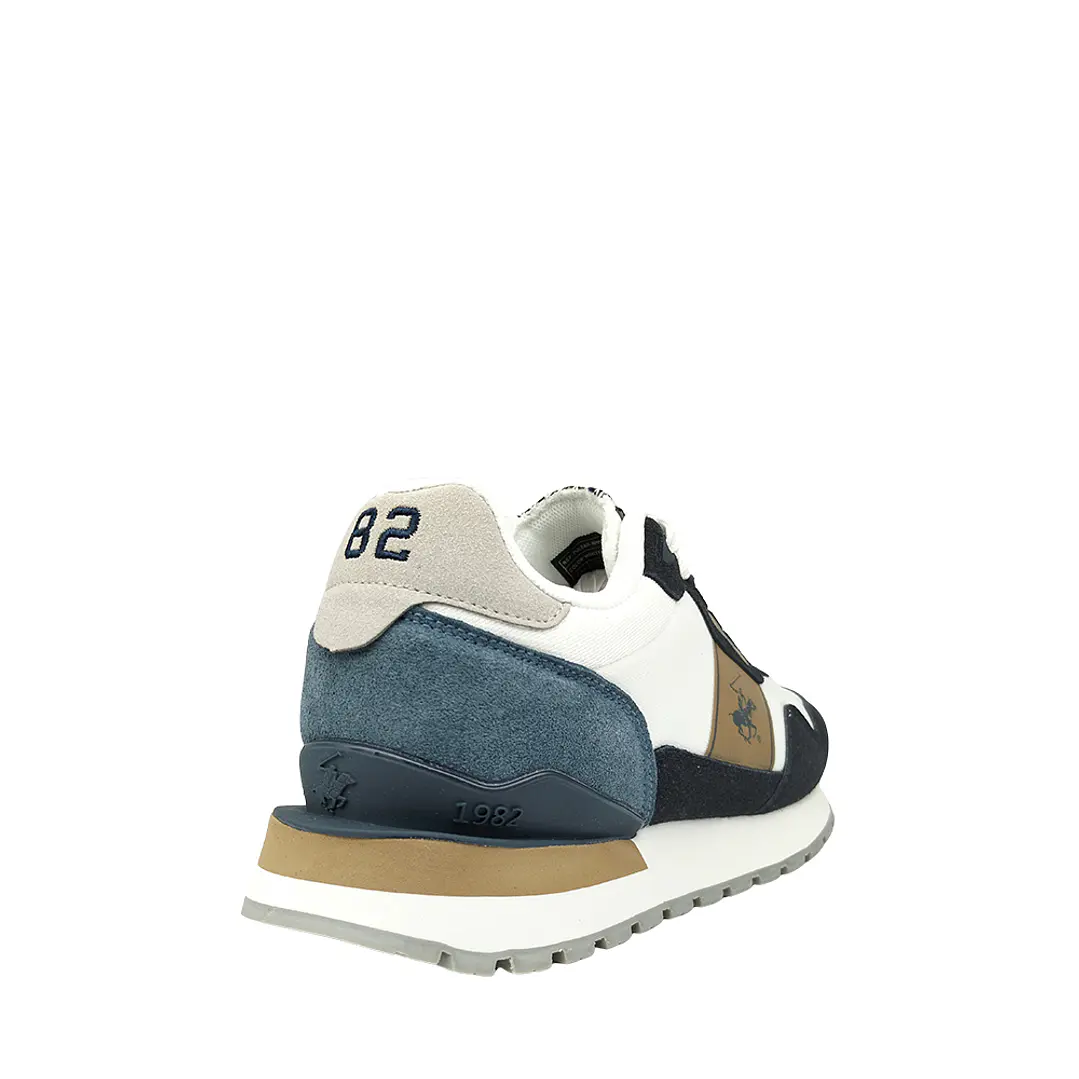 Tenis Beverly Hills Polo Club Pulsar Hombre-Blanco/Azul 5